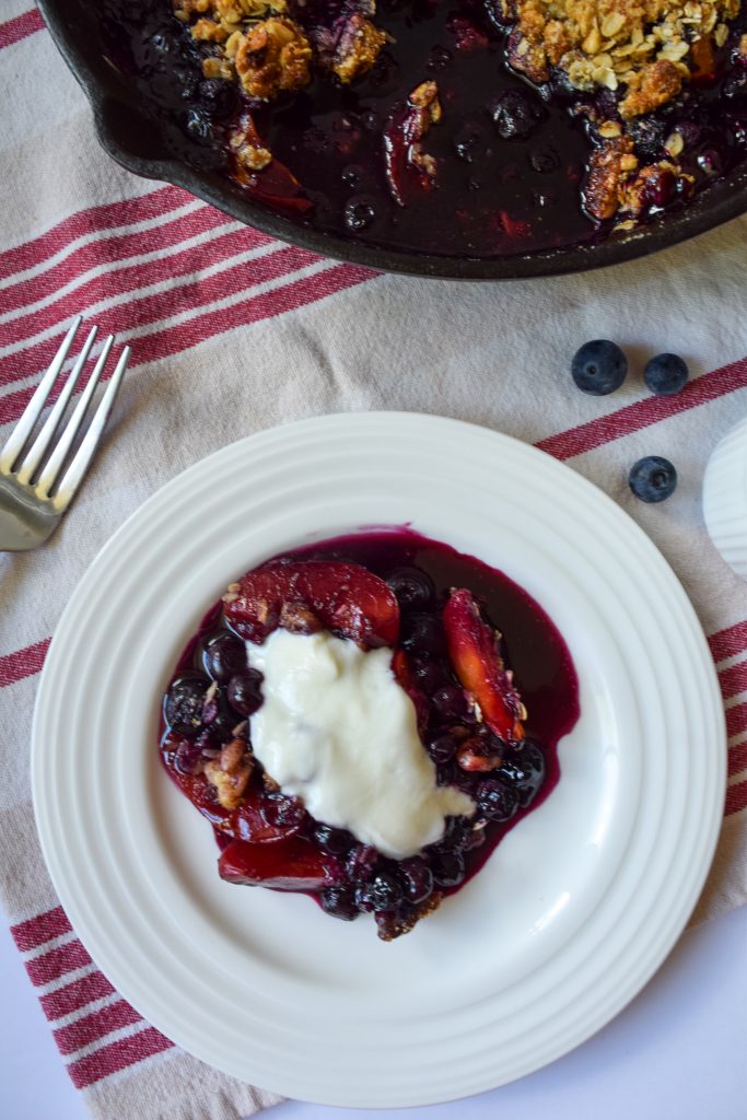 This delicious and easy Apricot Blueberry Crisp is the epitome of a summer dessert - fresh, fruity and oh so sweet!