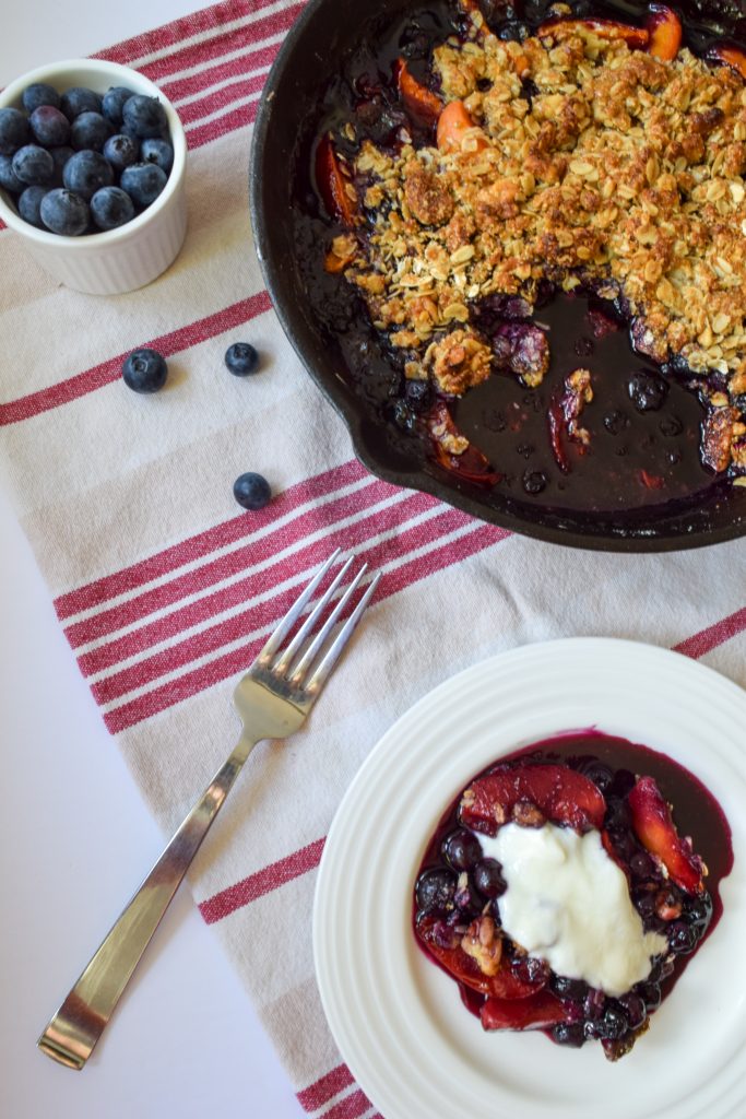 This delicious and easy Apricot Blueberry Crisp is the epitome of a summer dessert - fresh, fruity and oh so sweet!