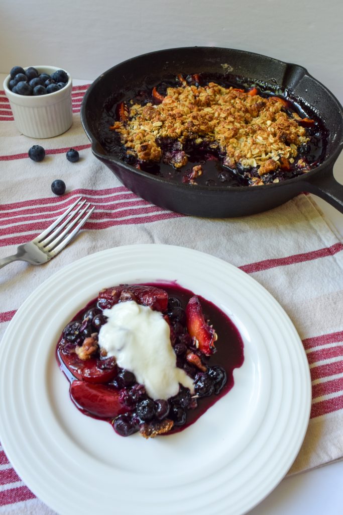 This delicious and easy Apricot Blueberry Crisp is the epitome of a summer dessert - fresh, fruity and oh so sweet!